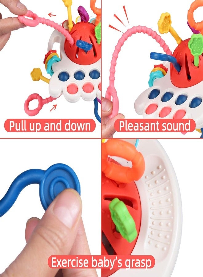 KRYLAR|Montessori Toy Pull String Toy Sensory Toy for Babies|Children's Toys from 1 Year| Teething Ring Baby|Shape of The Plane, Hangable, Educational Games for Babies from 18+ Months - Image 5